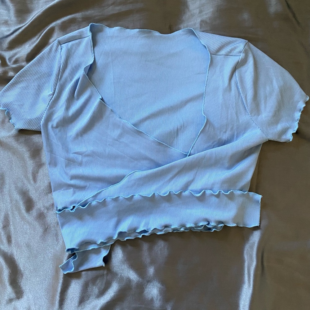 Blue summer shein top, small, never worn